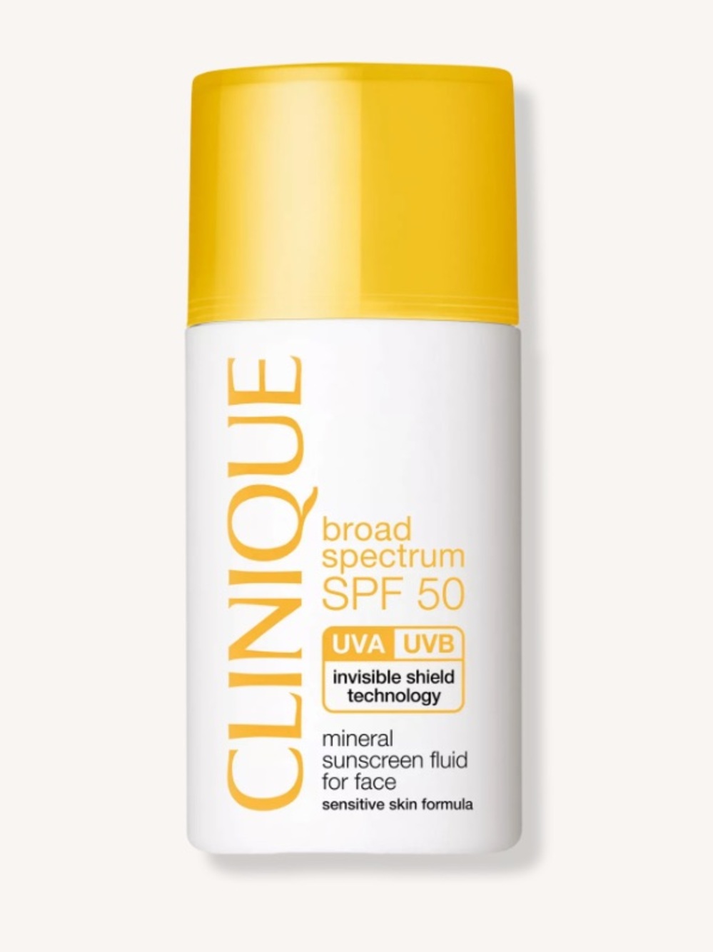 Clinique SPF 50 Mineral Sunscreen Fluid - Yellow Packaging